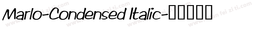 Marlo-Condensed Italic字体转换
